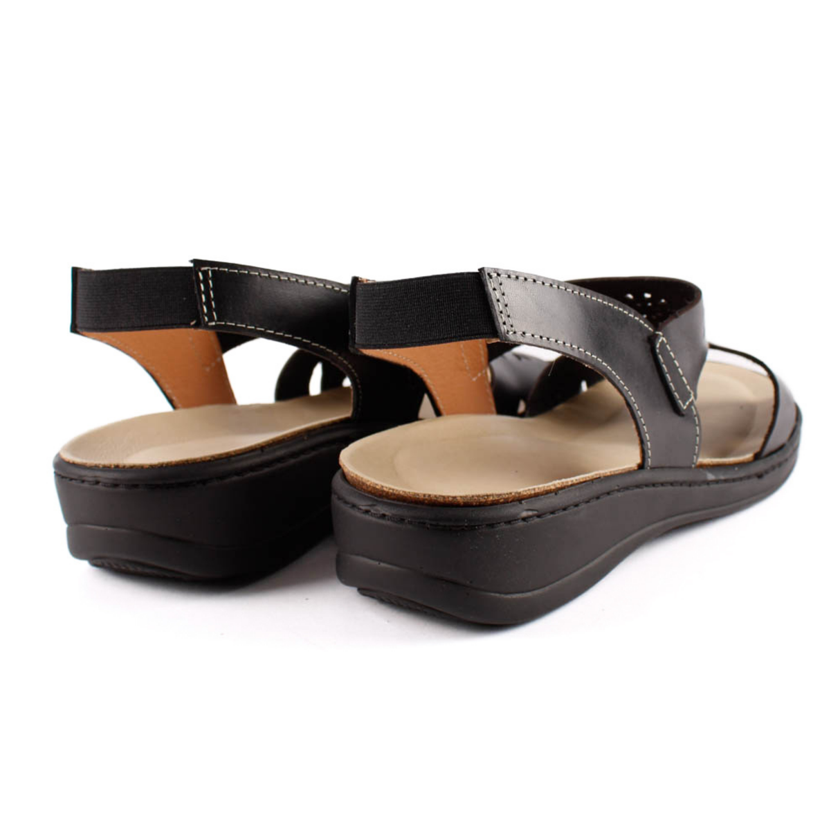 SANDALIA PALA LASER NEGRO
