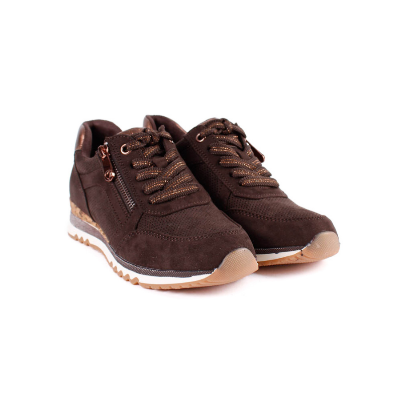 SNEAKER CUÑA CORCHO MOCCA 23781