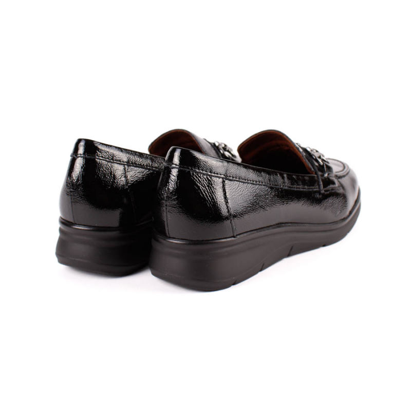 MOCASIN CHAROL APLIQUE NEGRO 11502