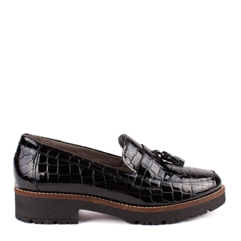 MOCASIN COCO BORLAS CHAROL NEGRO 10770