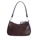 BOLSO HOMBRO TRENZADO MARRON