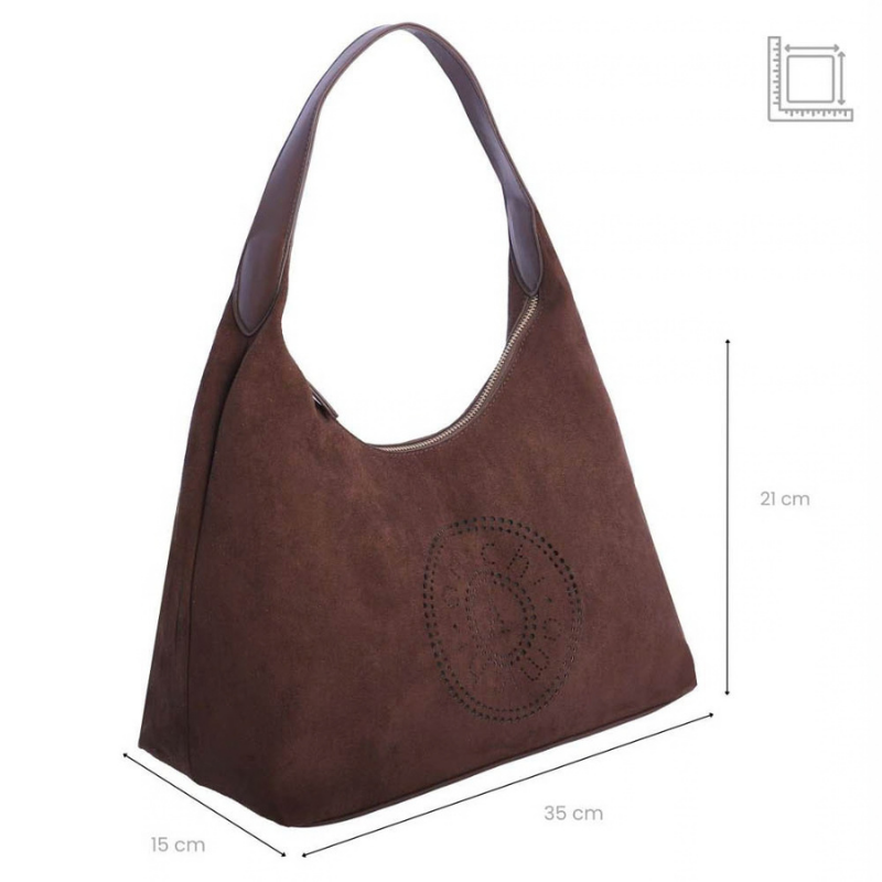 BOLSO HOMBRO ANTE AMICHI MARRON