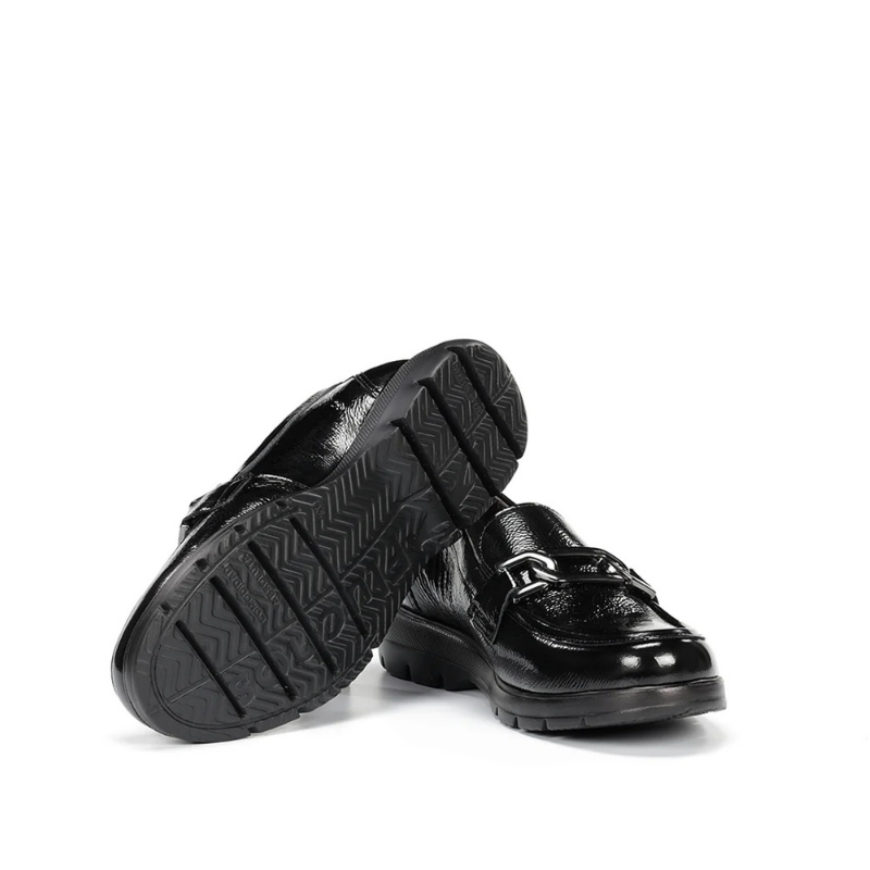 MOCASIN GLADIS CHAROL NEGRO F1794