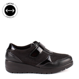 MOCASIN VELCRO STRASS NEGRO 45418