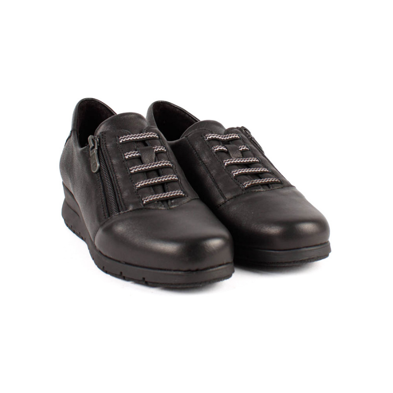 CASUAL ELASTICOS CREMALLERA NEGRO 2802