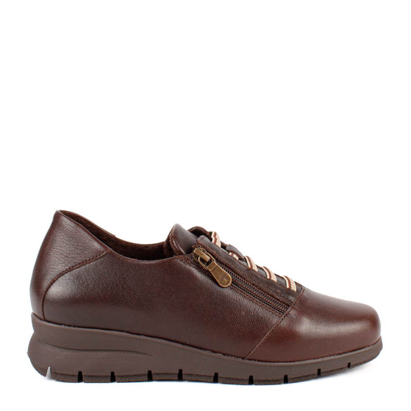 CASUAL ELASTICOS CREMALLERA MARRON