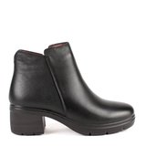 BOTIN CREMALLERA PIEL NEGRO