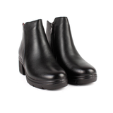 BOTIN CREMALLERA PIEL NEGRO