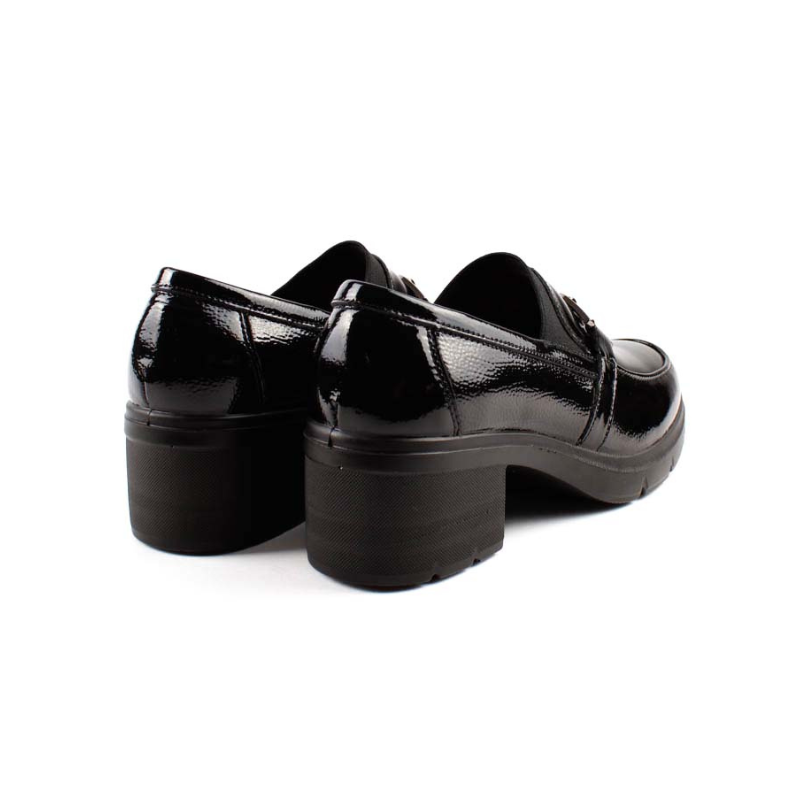 MOCASIN ELASTICO CHAROL NEGRO