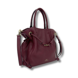 BOLSO ASA MANO FRUNCIDA BURDEOS