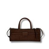 BOLSO ALARGADO ANTE COCO MARRON