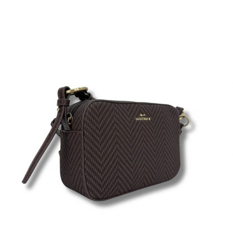 BANDOLERA ESPIGA MARRON