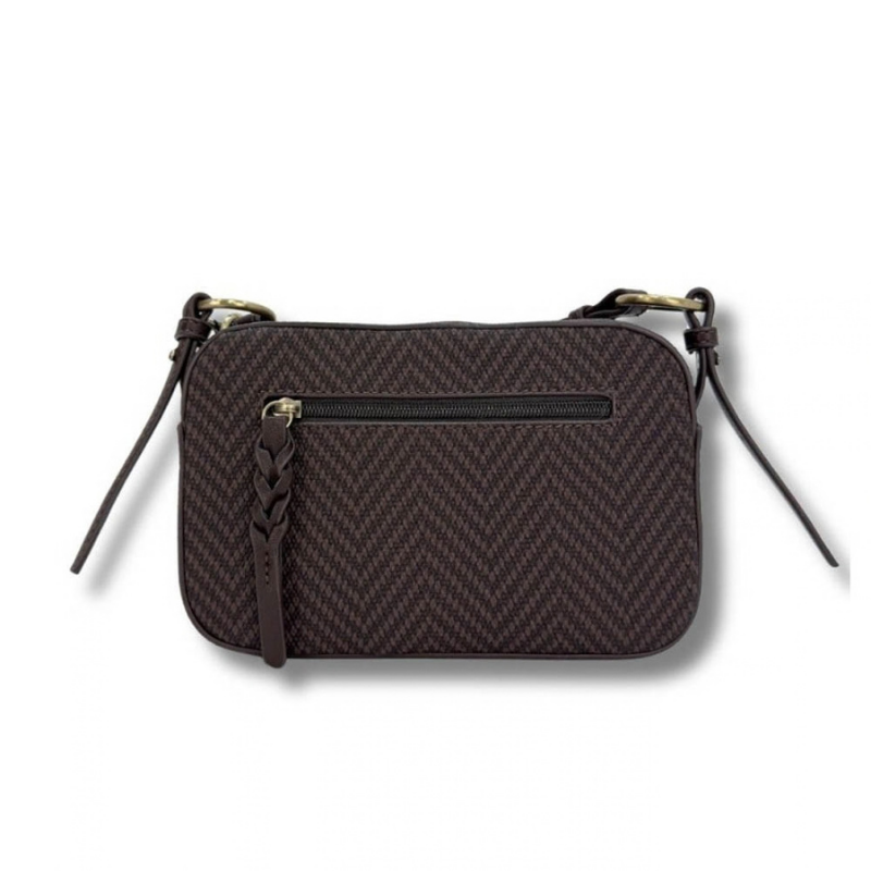 BANDOLERA ESPIGA MARRON