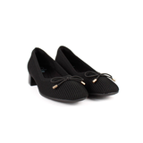 BAILARINA LAZO TEJIDO NEGRO 66-3498