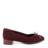 BAILARINA LAZO TEJIDO BURGUNDY 66-3498