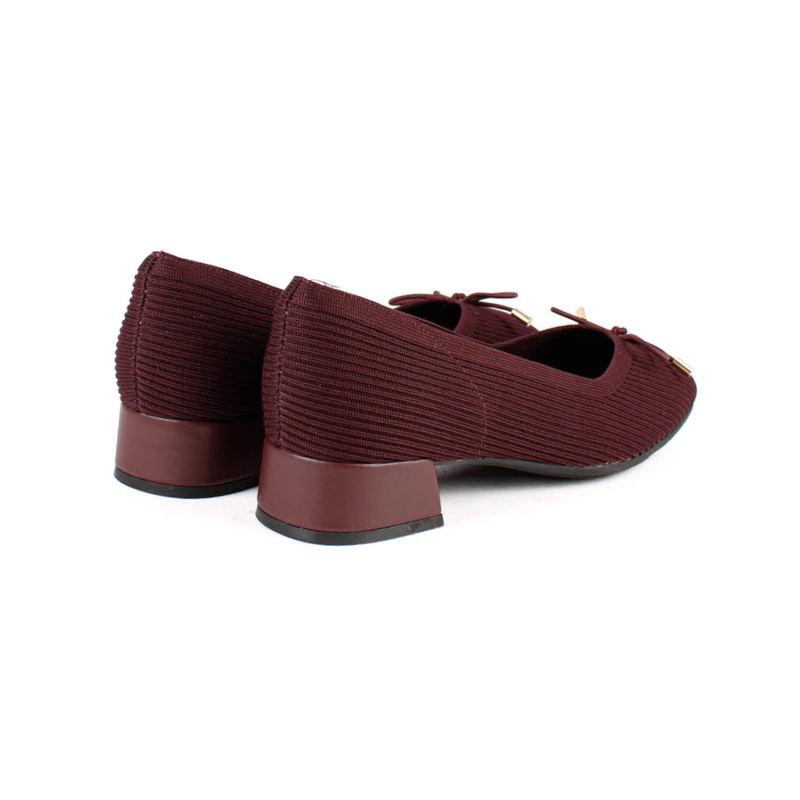 BAILARINA LAZO TEJIDO BURGUNDY 66-3498