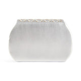 CARTERA SOLAPA STRASS PLATA D-2420-3