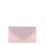 CARTERA SOLAPA GLITTER NUDE